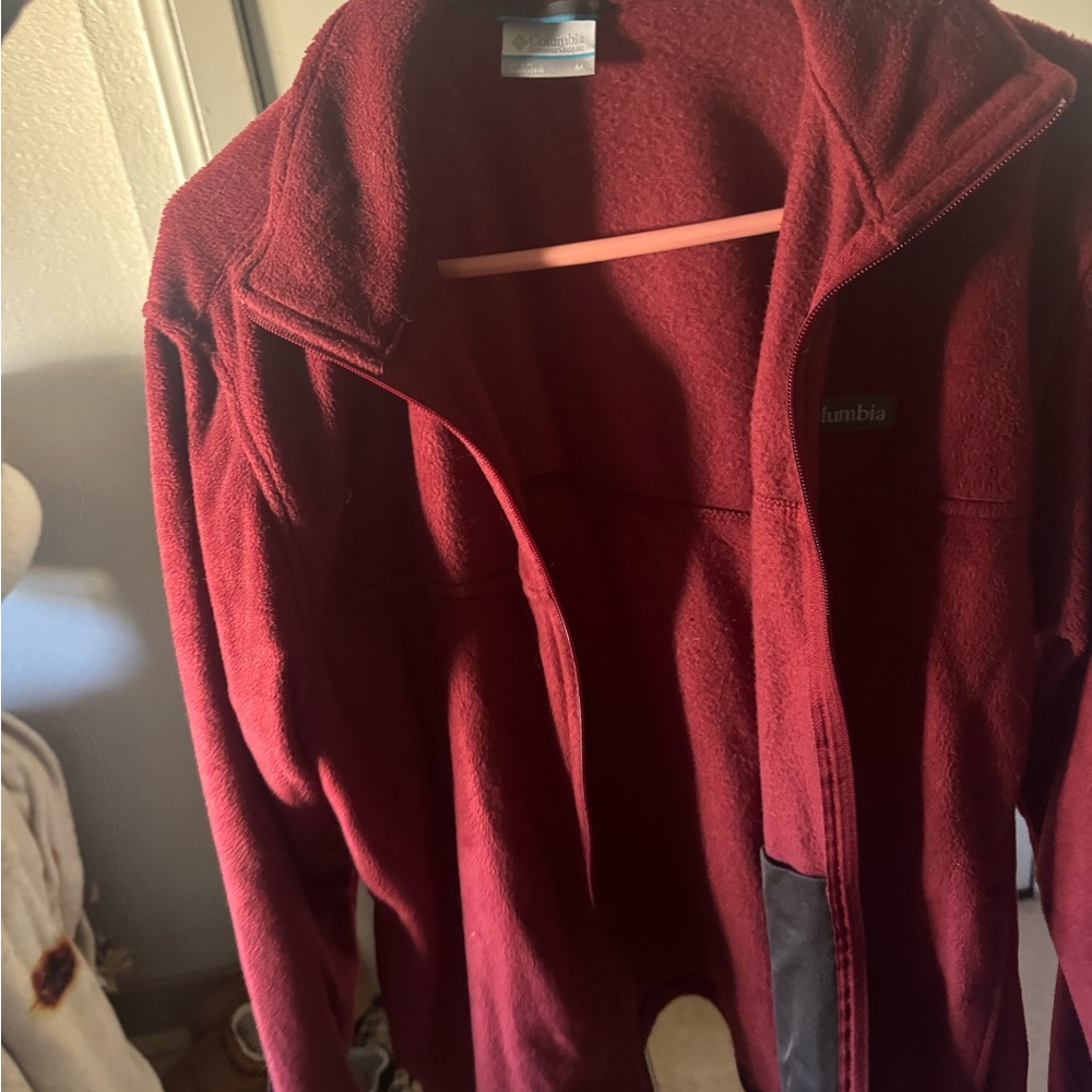 Columbia Deep Red Fleece Jacket